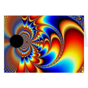 Worlds Collide - Fractal Hälsningskort