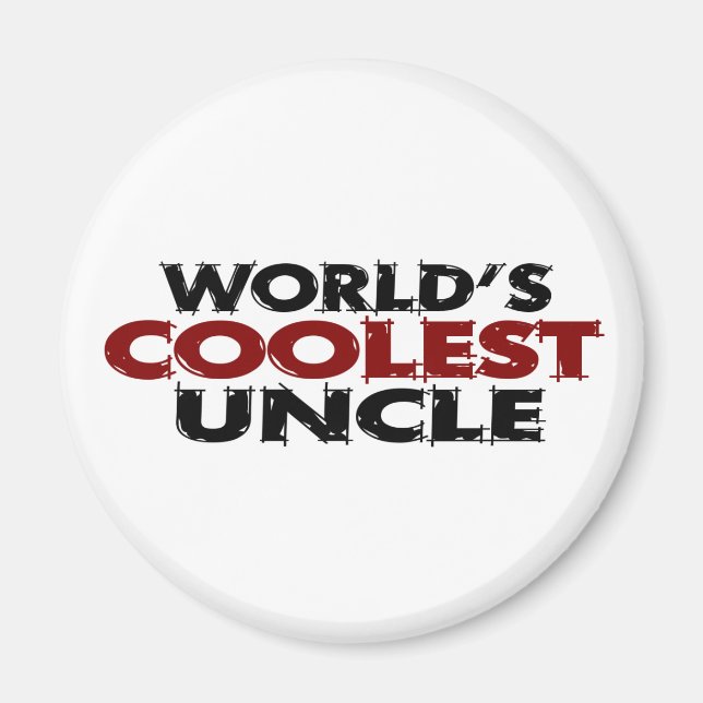 Worlds Coolest farbror Magnet (Framsidan)