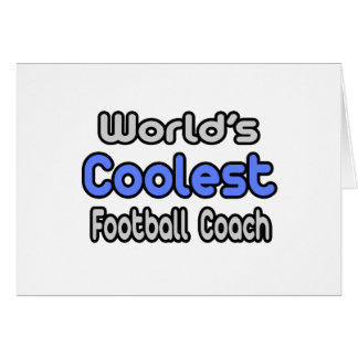 World's Coolest Football Coach Hälsningskort