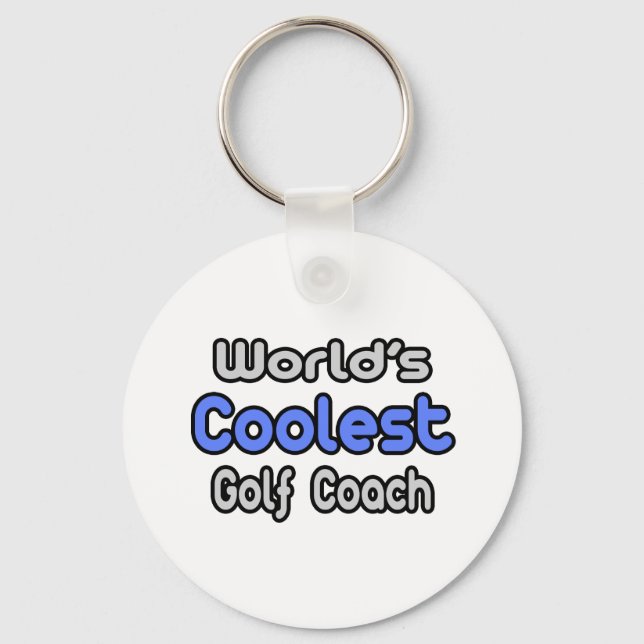 World's Coolest Golf Coach Nyckelring (Framsida)