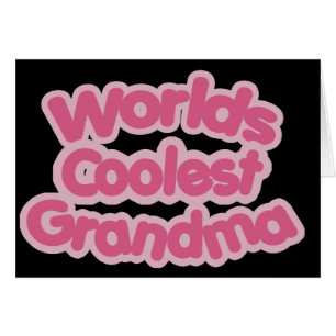 Worlds Coolest Grandma Hälsningskort