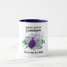 Worlds Coolest GRANDMOM - Ett slags blommor Mugg