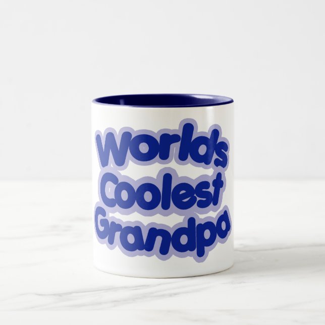 Worlds Coolest Grandpa Två-Tonad Mugg (Center)