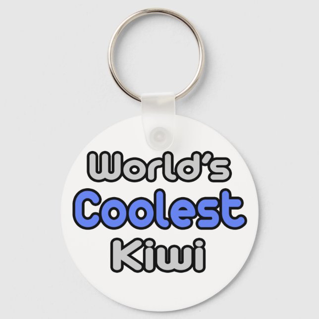 World's Coolest Kiwi Nyckelring (Framsida)