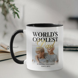 World's Coolest Pappa 2 Photo Mugg