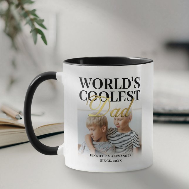 World's Coolest Pappa 2 Photo Mugg (Skapare uppladdad)
