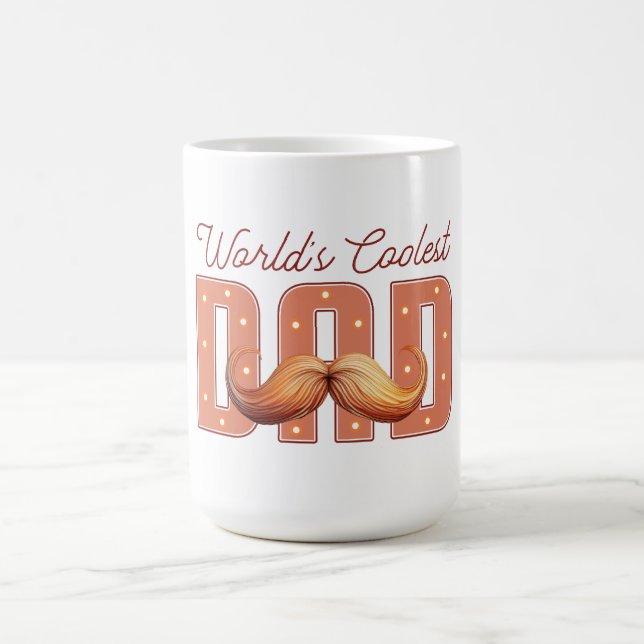 World's Coolest Pappa - Bold & Classic Tribute Kaffemugg (Center)