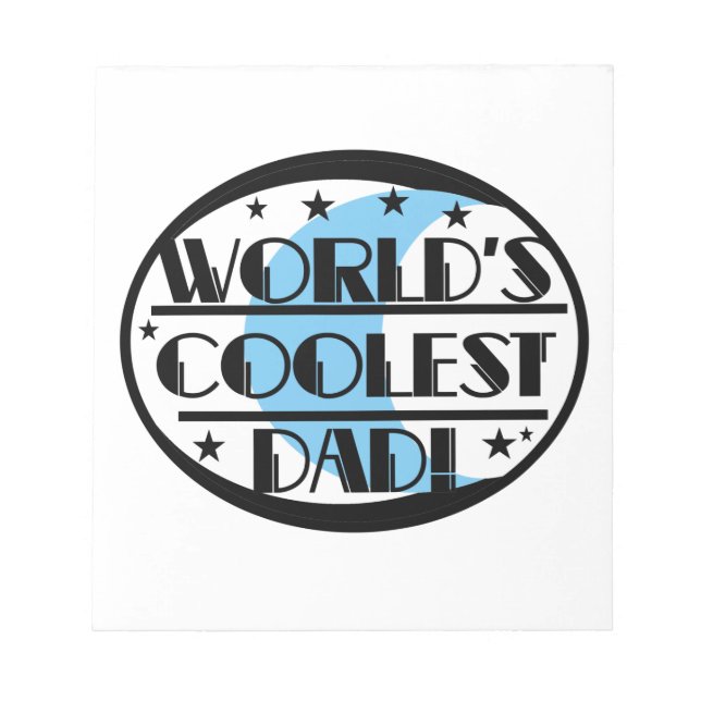 World's Coolest Pappa Gifts Anteckningsblock (Framsida)
