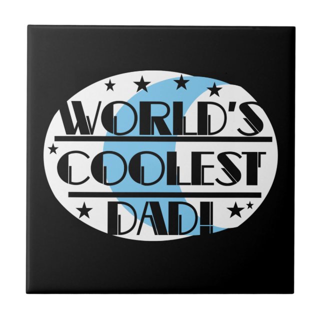 World's Coolest Pappa Gifts Kakelplatta (Framsidan)