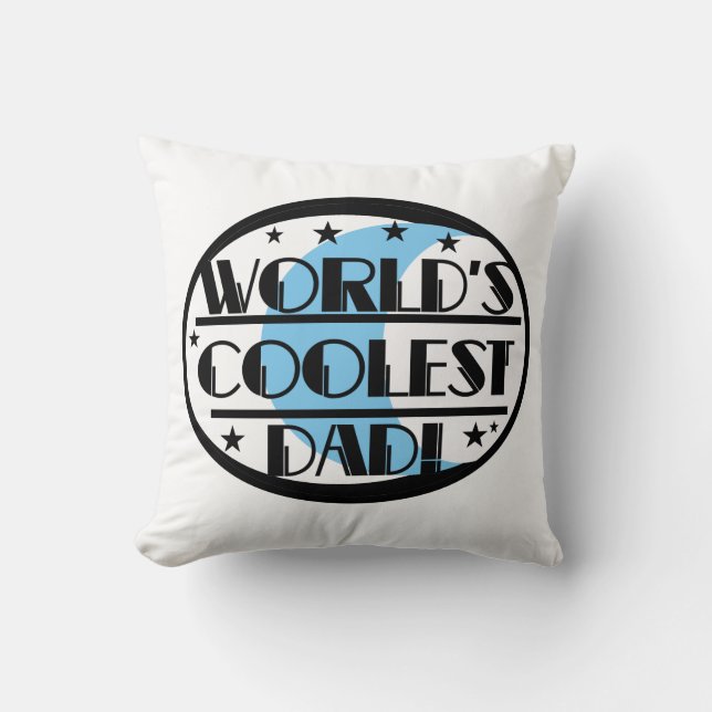 World's Coolest Pappa Gifts Kudde (Framsida)