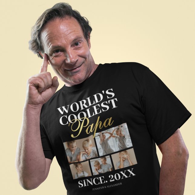 World's Coolest Pappa Photo T Shirt (Skapare uppladdad)