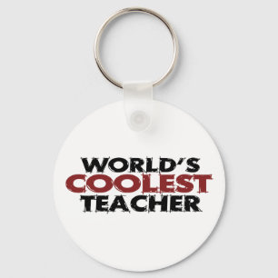 Worlds Coolest Teacher Nyckelring