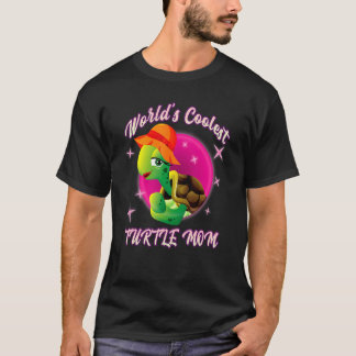 Worlds Coolest Turtle Mom Sea Turtle Lover Mom Wom T Shirt