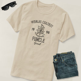 Worlds Craziest Funcle Est Year & Namn T Shirt