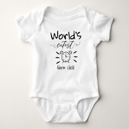 World's Cutest Alarm Clock, rolig babydusch T Shirt