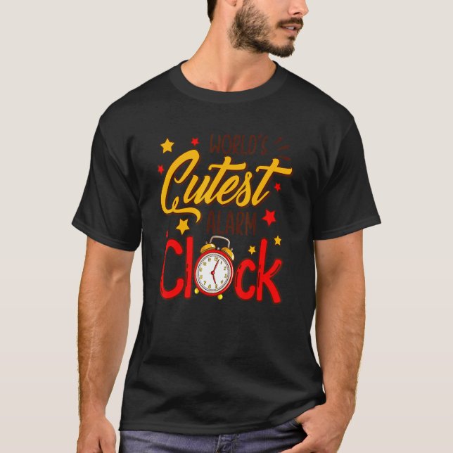 World's Cutest Alarm Clock T Shirt (Framsida)
