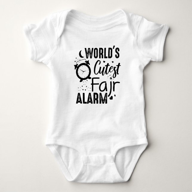 World's Cutest Fajr Alarm Funny Muslim Gift T Shirt (Framsida)