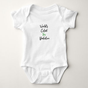 World's cutest tax reduction Tax Avduction Baby T Shirt