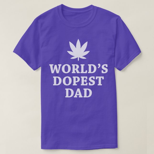 Worlds Dopest Pappa 1 T Shirt (Design framsida)