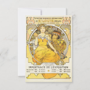World's Fair by Alphonse Mucha 1904 Spara Datumet