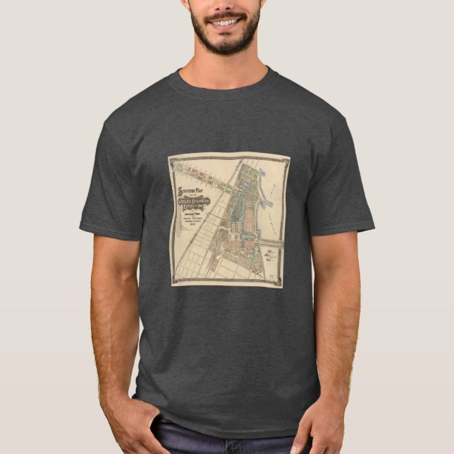 World's Fair Chicago Souvenir Karta, 1893 T Shirt (Framsida)