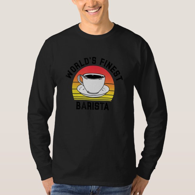 World's Finest Barista Future Coffee Maker Espress T Shirt (Framsida)