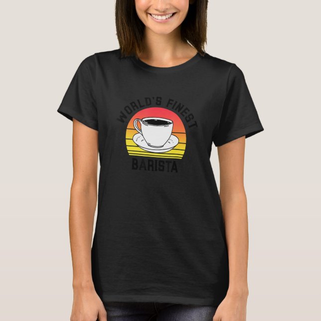 World's Finest Barista Future Coffee Maker Espress T Shirt (Framsida)
