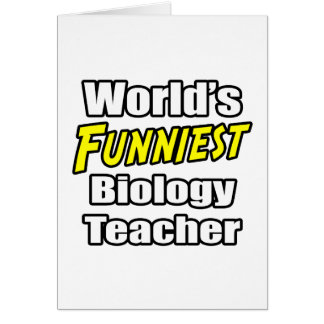 World's Funniest Biology Teacher Hälsningskort