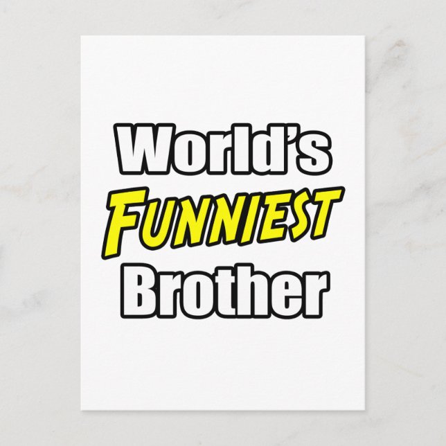 World's Funniest Brother Vykort (Framsida)