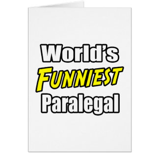 World's Funniest Paralegal Hälsningskort