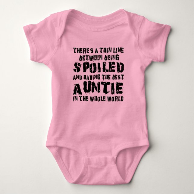world's greatest auntie baby bodysuit t shirt (Framsida)