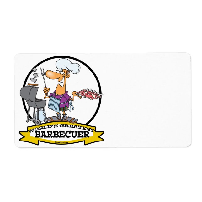 WORLDS GREATEST BARBECUER MANAR TECKNAD FRAKTSEDEL (Framsidan)