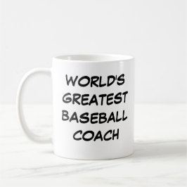 "World's Greatest Baseball Coach" Mug Kaffemugg