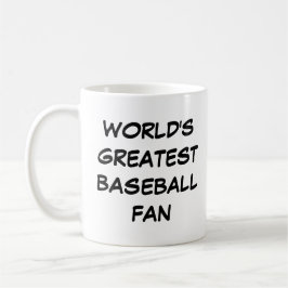 "World's Greatest Baseball Fan" Mug Kaffemugg