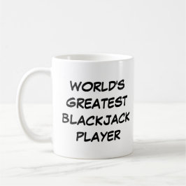 "World's Greatest Blackjack Player" Mug Kaffemugg