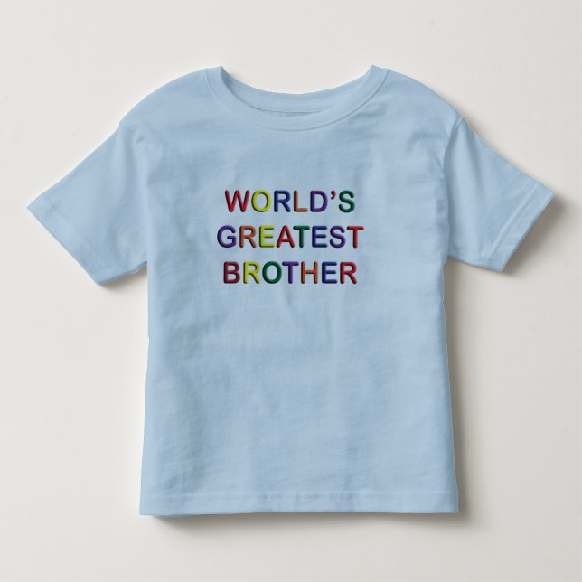 Worlds Greatest Brother Småbarn T-shirt (Framsida)