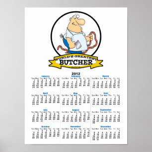 WORLDS GREATEST BUTCHER MANAR TECKNAD POSTER