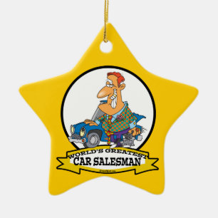 WORLDS GREATEST CAR SALESMAN II TECKNAD JULGRANSPRYDNAD KERAMIK