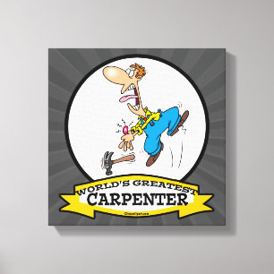 WORLDS GREATEST CARPENTER II MANAR TECKNAD CANVASTRYCK