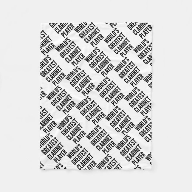 Worlds Greatest Clarinet Player Fleecefilt (Framsidan)