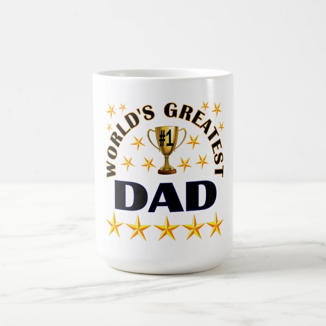 World's Greatest Dad, Gold Stars, Kaffemugg (Center)