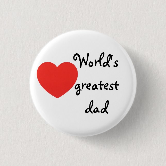 World's greatest dad knapp (Framsida)