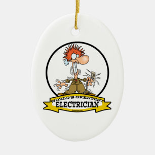WORLDS GREATEST ELECTRICIAN MANAR TECKNAD JULGRANSPRYDNAD KERAMIK
