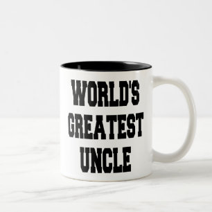 Worlds Greatest farbror Två-Tonad Mugg