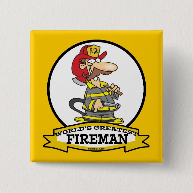 WORLDS GREATEST FIREMAN II MANAR TECKNAD KNAPP (Framsida)