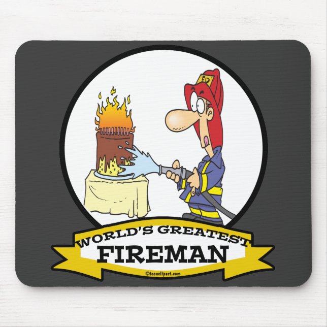 WORLDS GREATEST FIREMAN MANAR TECKNAD MUSMATTA (Framsidan)