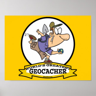 WORLDS GREATEST GEOCACHER MANAR TECKNAD POSTER
