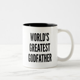 Worlds Greatest Godfather Två-Tonad Mugg