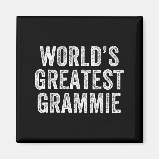 World's Greatest Grammie Funny Grandma Joke Mother Magnet (Framsidan)
