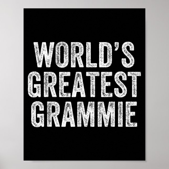 World's Greatest Grammie Funny Grandma Joke Mother Poster (Framsidan)